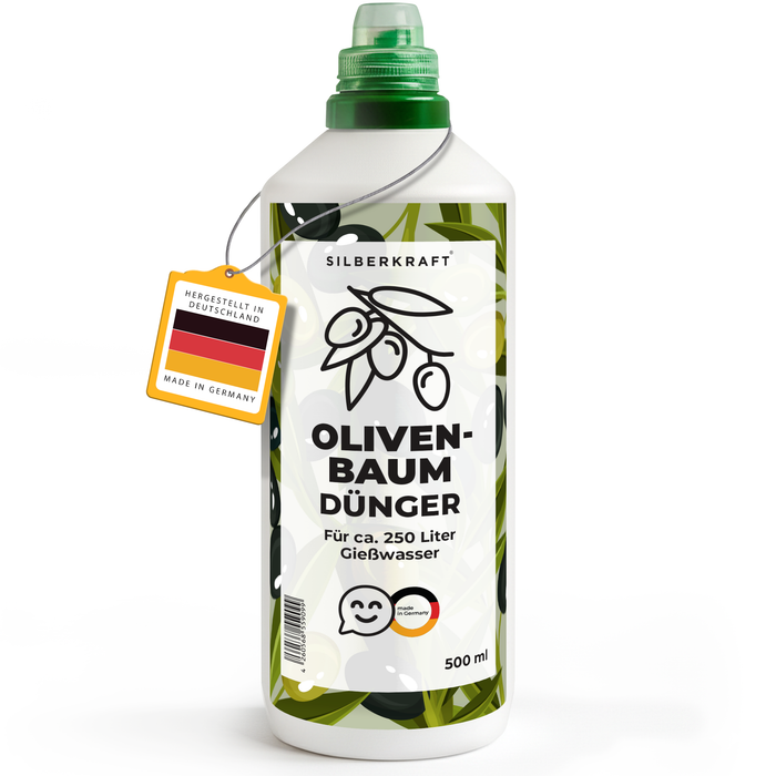 Olivenbaumdünger – Mineralischer NPK Flüssigdünger mit Stickstoff – Dünger für Olivenbaum – Mediterrane Kübelpflanzen-Dünger