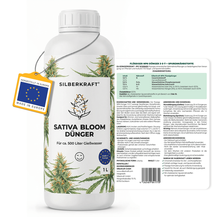 Sativa-Bloom-Dünger - Silberkraft