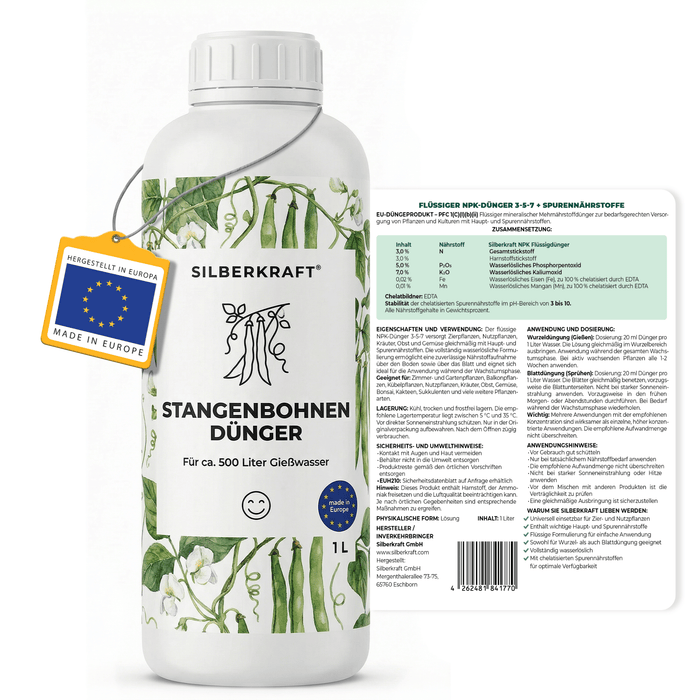 Stangenbohnen-Dünger - Silberkraft