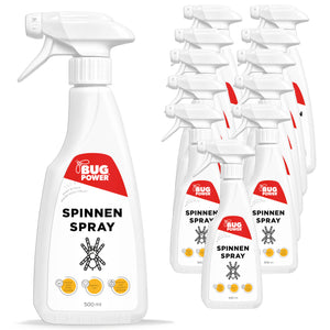 BugPower Spinnen Spray - effektiv gegen Spinnen - Silberkraft