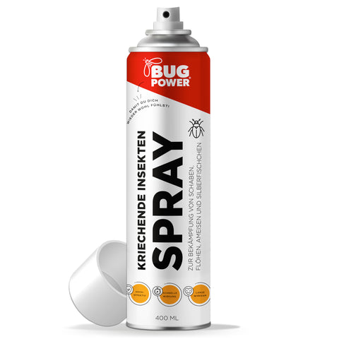 BugPower Spray gegen kriechende Insekten & Wespen mit Permethrin – Knock-down