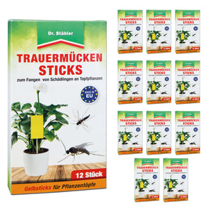 Trauermücken-Sticks: Effektive Bekämpfung von Weiße Fliegen, Trauermücken, Obst- und Essigfliegen, Thripsen und Zikaden - Silberkraft