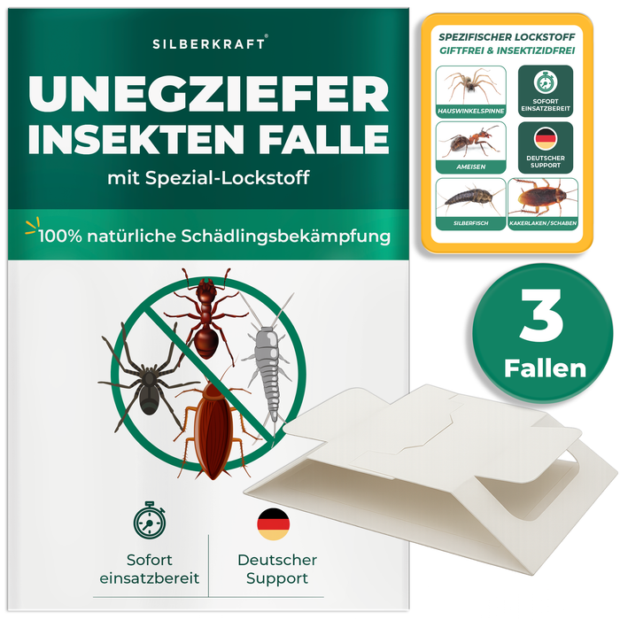 Ungeziefer/ Insektenfalle mit Spezial-Lockstoff