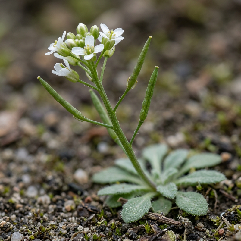 Acker-Schmalwand (Arabidopsis thaliana), KI-Illustration