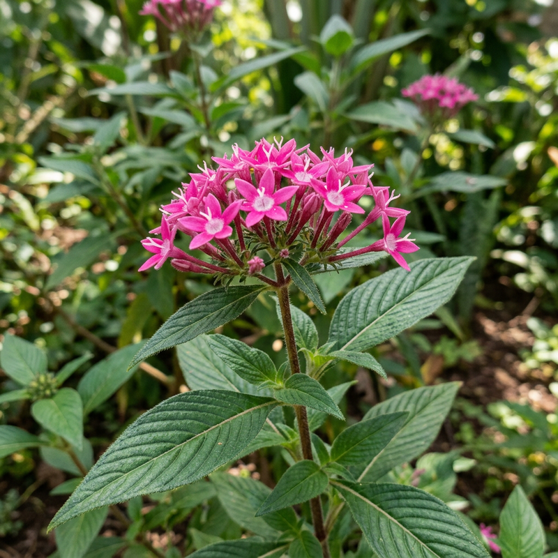 Ägyptischer Sternenstrauch (Pentas lanceolata), KI-Illustration
