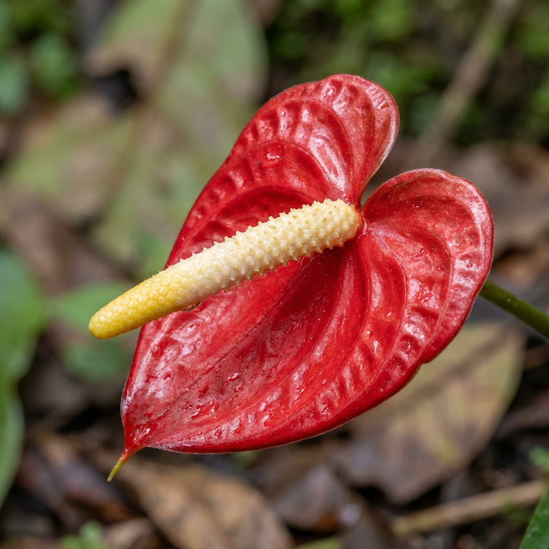 anthurium besseae aff dark Anthurium Besseae aff x Ace of Spades (AOS) – HappiestPlants main image 0