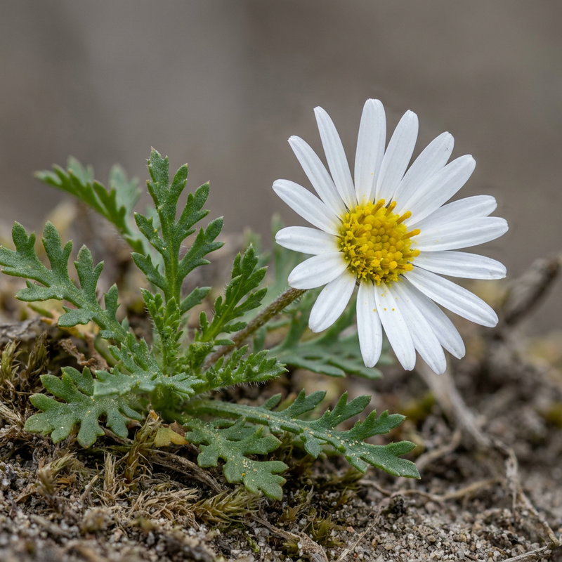 Australisches Gänseblümchen (Brachyscome multifida), KI-Illustration