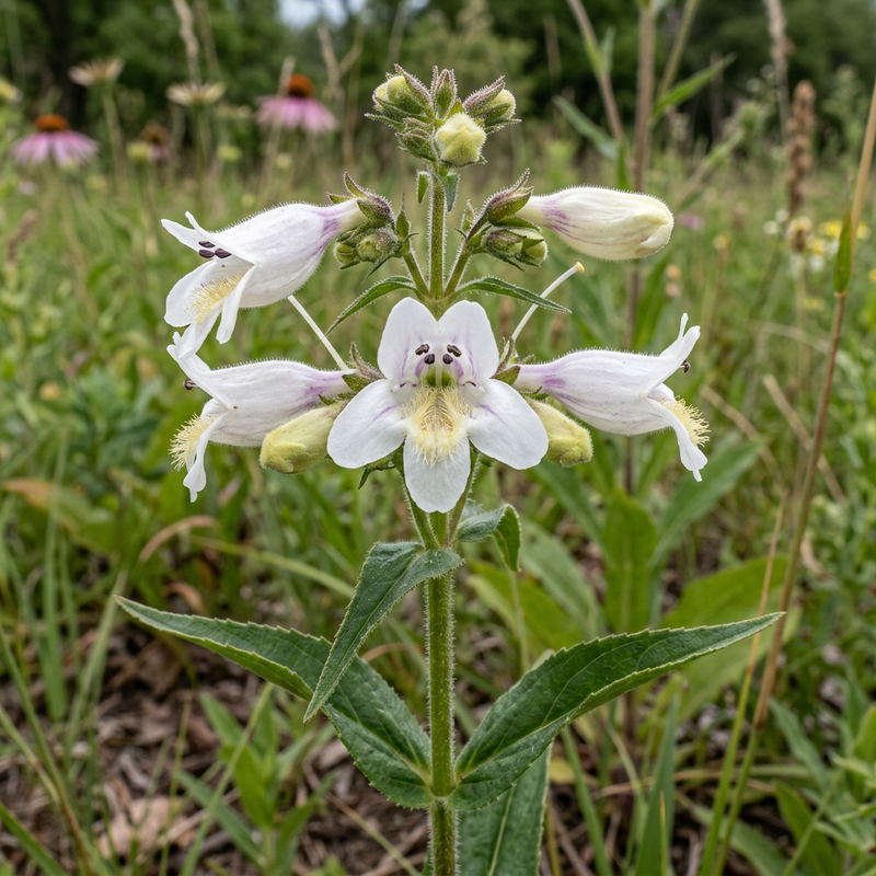 Fingerhut-Bartfaden (Penstemon digitalis), KI-Illustration