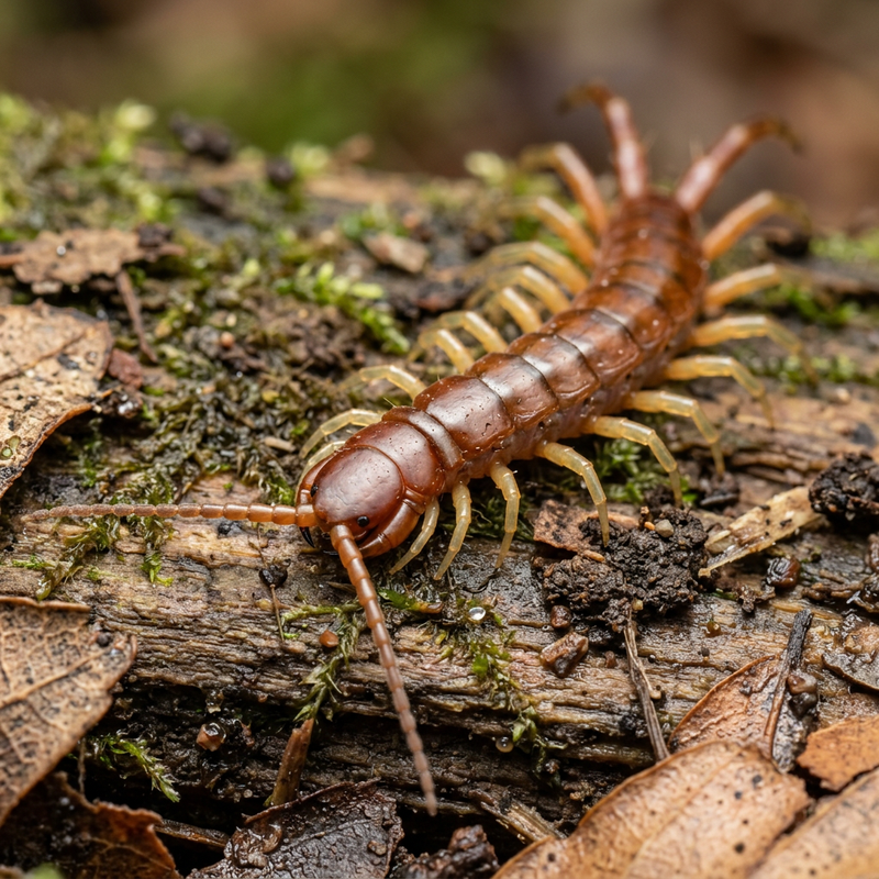 Hundertfüßer (Chilopoda), KI-Illustration