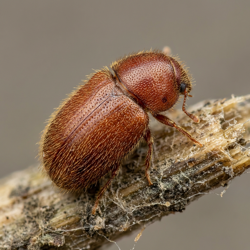 Käfer Behaart (Typhaea stercorea), KI-Illustration