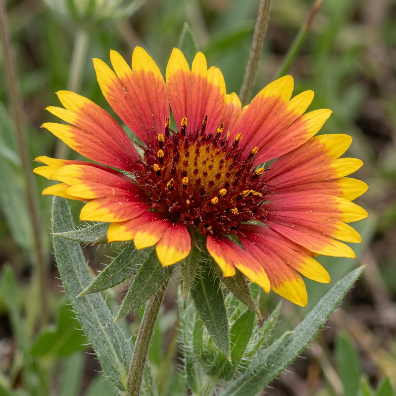 Kokardenblume (Gaillardia grandiflora), KI-Illustration