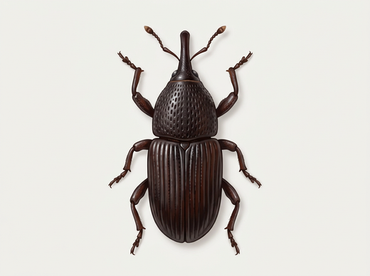 Kornkäfer (Sitophilus granarius) von oben