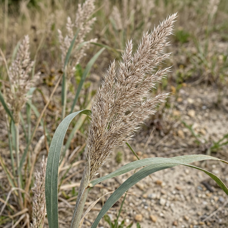 Land-Reitgras (Calamagrostis epigejos), KI-Illustration