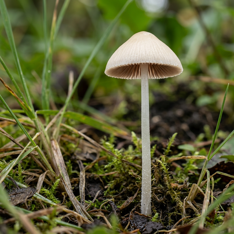 Milchweißer Häubchenpilz