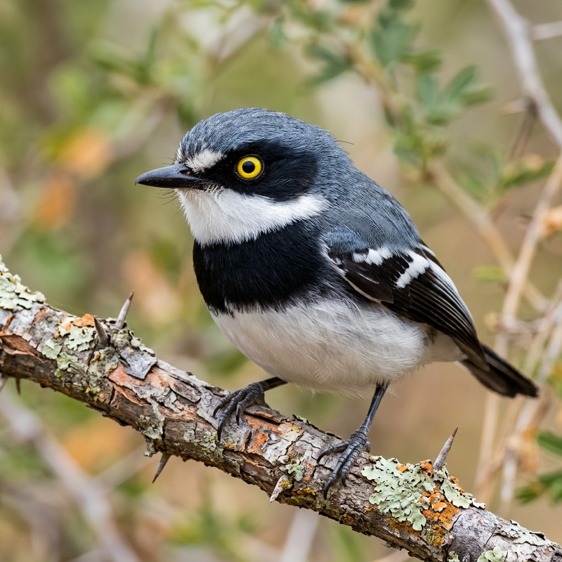 Molitor-Batis (Batis molitor), KI-Illustration