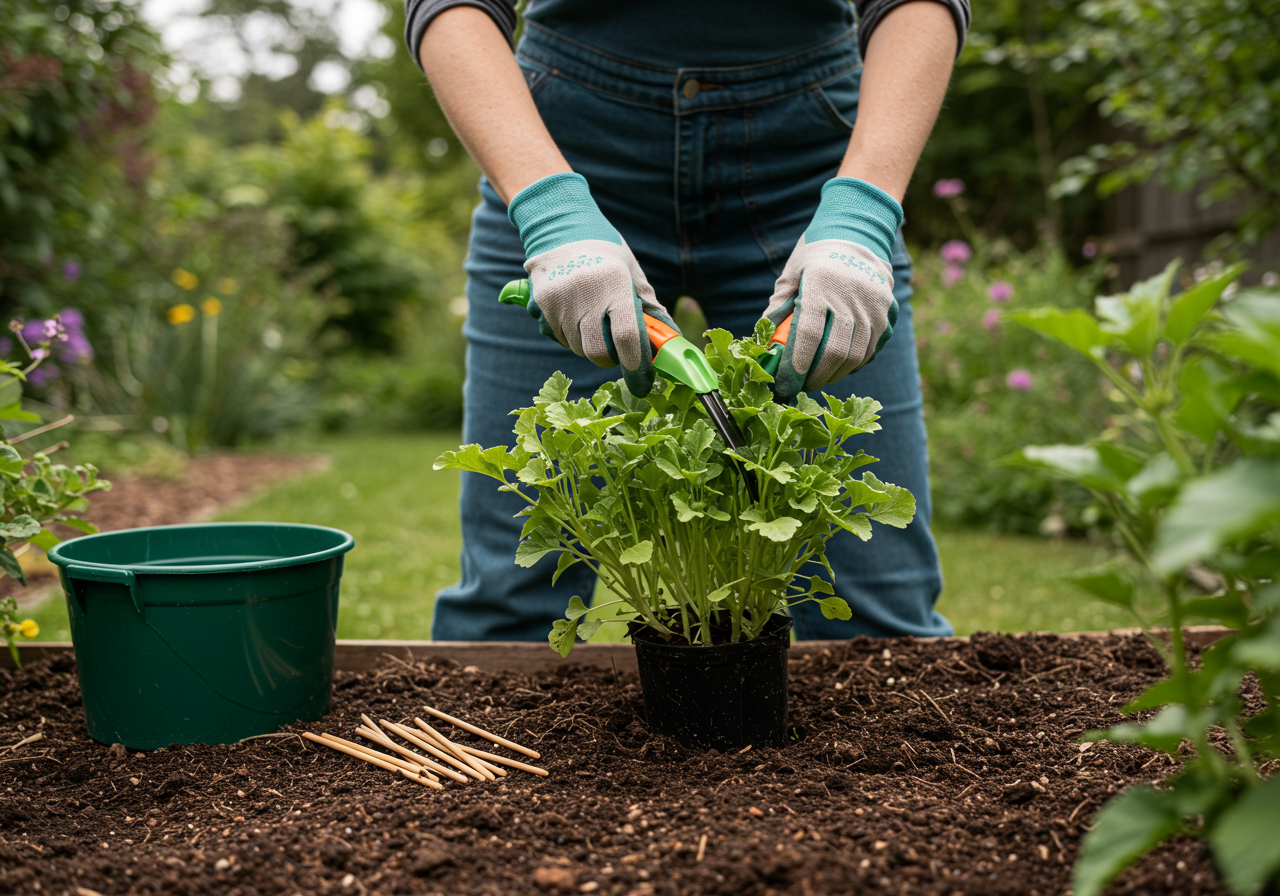 Neudorff Azet DüngeSticks für Zitrus- und Mediterranpflanzen — Anwendungs-Szene