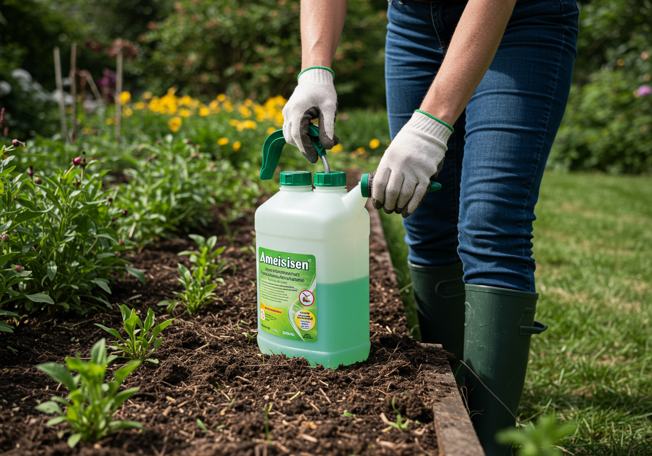 Neudorff Loxiran Ameisenköderbuffet Nachfüllpack — Anwendungs-Szene