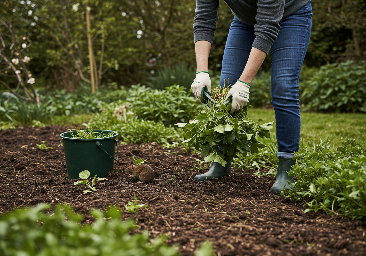 Neudorff Sugan RattenKöder Pad — Anwendungs-Szene