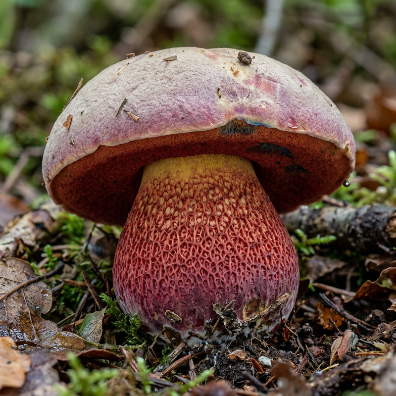 Purpur-Röhrling (Artkomplex) (Rubroboletus), KI-Illustration