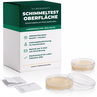 Silberkraft Schimmeltest Oberfläche mit Laboranalyse – Abklatschproben für den verdächtigen Fleck