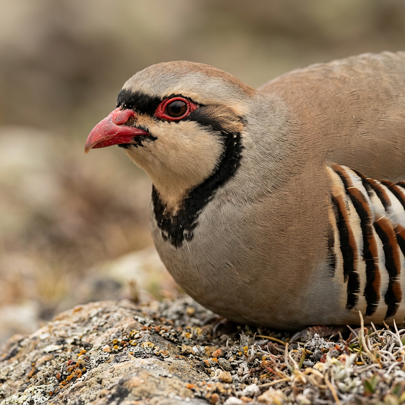 Steinhuhn (Alectoris chukar), KI-Illustration