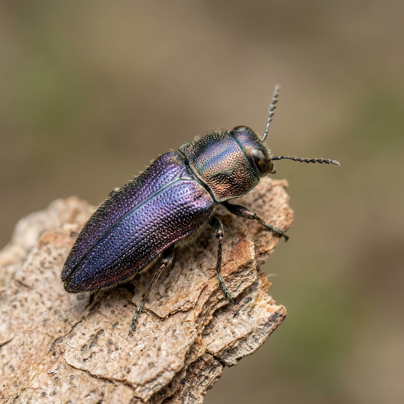Veilchenblauer Wurzelhalskäfer