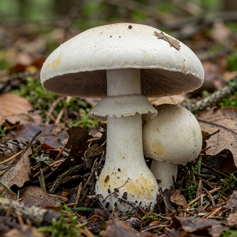 Wald-Anis-Champignon (Agaricus sylvicola), KI-Illustration