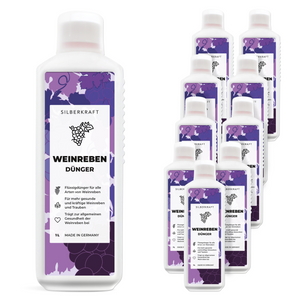 Weinreben Dünger - Mineralischer NPK-Flüssigdünger mit Stickstoff - Dünger für Weinreben - Weinstock Dünger - Silberkraft