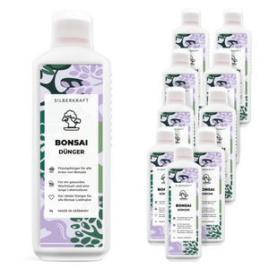 Bonsaidünger - Mineralischer NPK Flüssigdünger mit Stickstoff - Dünger für Bonsai - Bonsai Ficus Dünger - Silberkraft