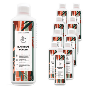 Bambusdünger - Mineralischer NPK Flüssigdünger mit Stickstoff - Dünger für Bambus - Bambus düngen - Silberkraft