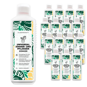 Universaldünger für Zimmer- und Gartenpflanzen - Mineralischer NPK Flüssigdünger mit Stickstoff - Dünger für Gemüse - Pflanzendünger - Silberkraft