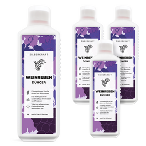 Weinreben Dünger - Mineralischer NPK-Flüssigdünger mit Stickstoff - Dünger für Weinreben - Weinstock Dünger - Silberkraft