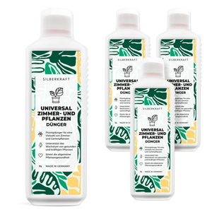 Universaldünger für Zimmer- und Gartenpflanzen - Mineralischer NPK Flüssigdünger mit Stickstoff - Dünger für Gemüse - Pflanzendünger - Silberkraft
