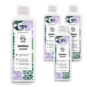 Bonsaidünger - Mineralischer NPK Flüssigdünger mit Stickstoff - Dünger für Bonsai - Bonsai Ficus Dünger - Silberkraft