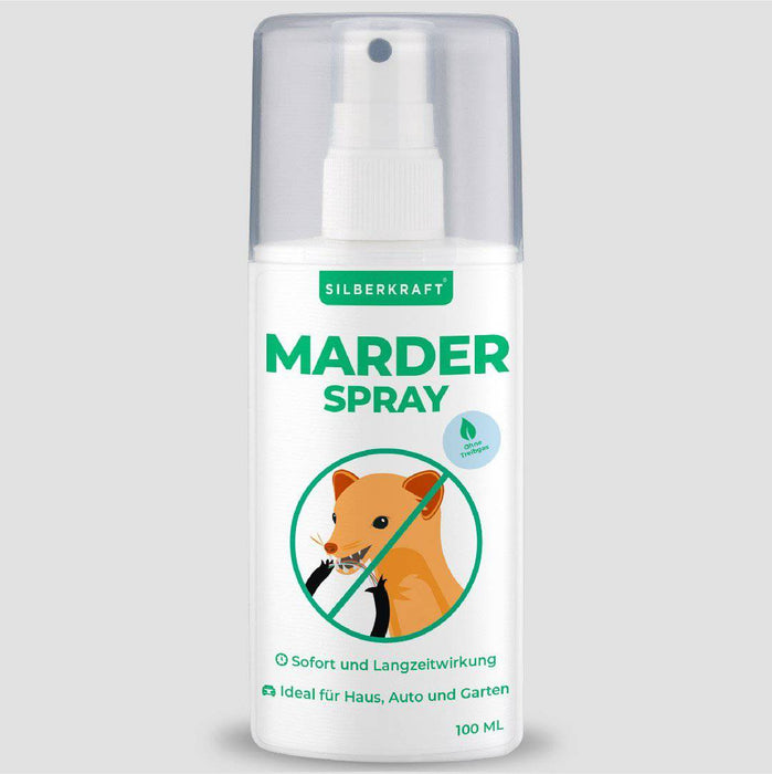 Anti-Marder-Spray - Der Marder verduftet Vergrämmittel von Hagopur mit  Duftspeicher gegen Steinmarder Baummarder Wirkstoff für Auto KfZ Dachboden